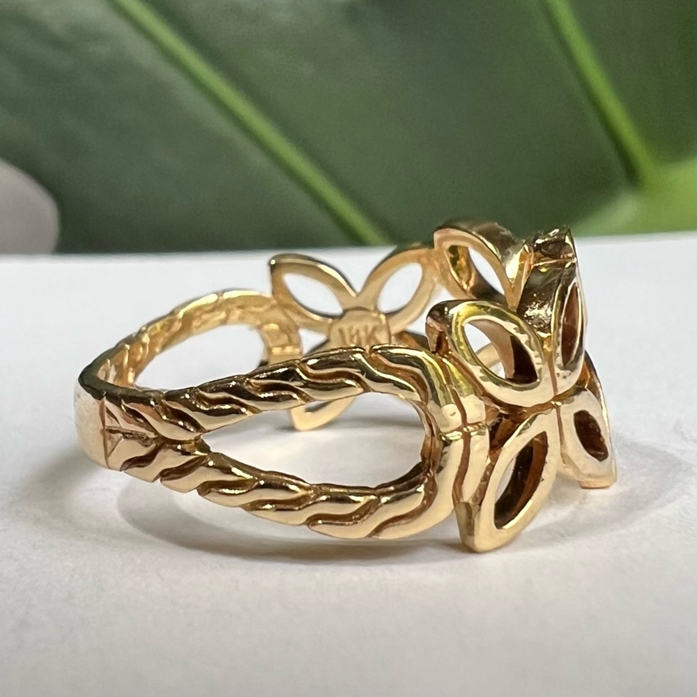 ❤️ JOHN HARDY 18K Kawung Motifs Ring Sz 7.5 - Picture 2 of 6